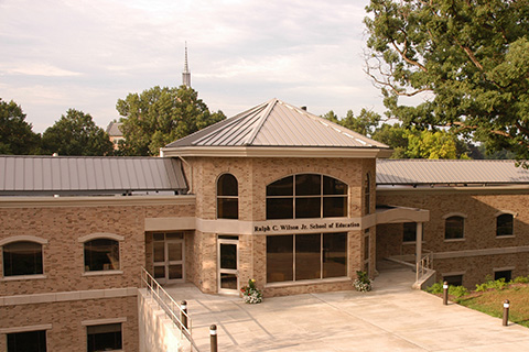 Ralph C. Wilson, Jr. School of Education building entrance.