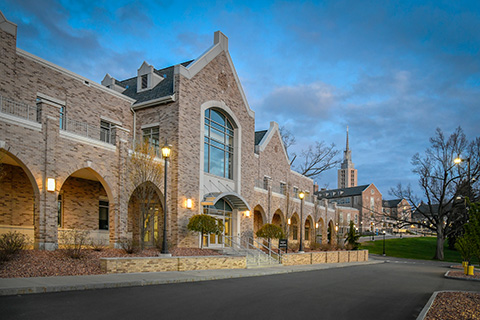 The Integrated Science and Health Sciences building at Fisher.