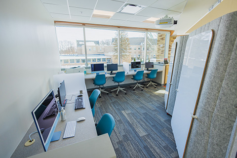 One to one consultation area at the Center.