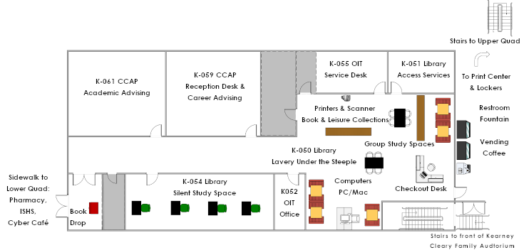 Lavery Library Kearney 050 Floor Plan