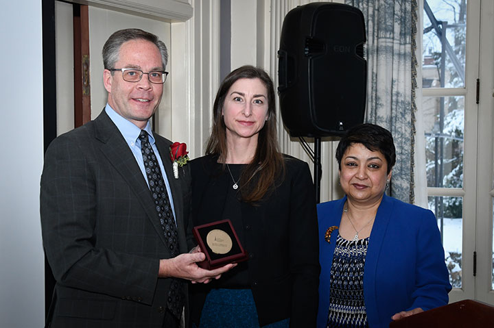 From left to right: David Pritchard, Lori Hollenbeck, Dean Rama Yelkur.