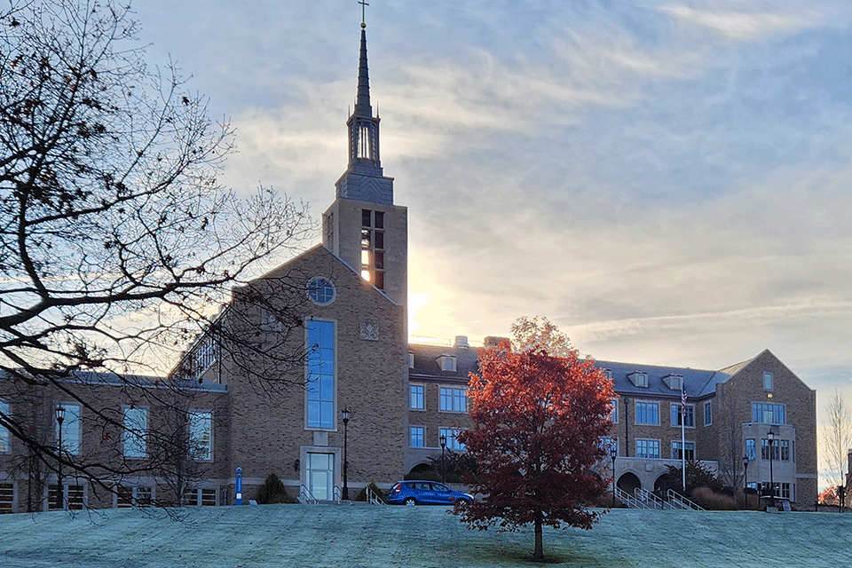 Kearney Hall in late fall.