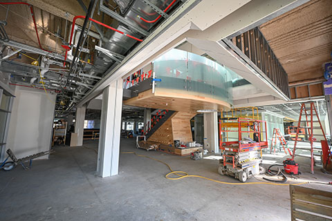 The interior of Lavery Library.