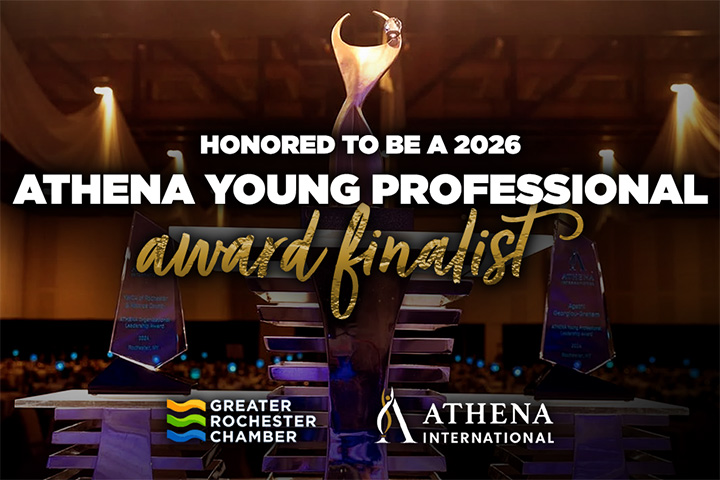 Honored to be an Athena Young Professional award finalist.