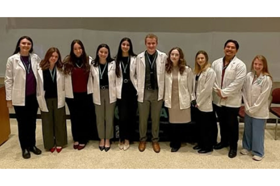 Students recognized during Pharmacy Month.