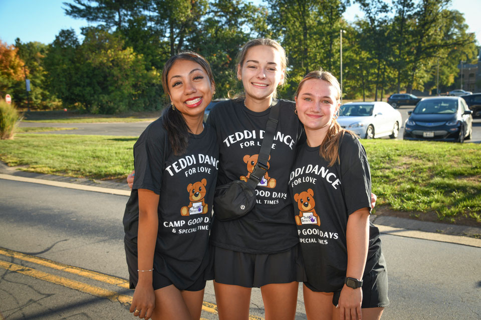 Members of the Teddi Dance for Love Committee at the annual Teddi Trot, held the Sunday of Family Weekend.