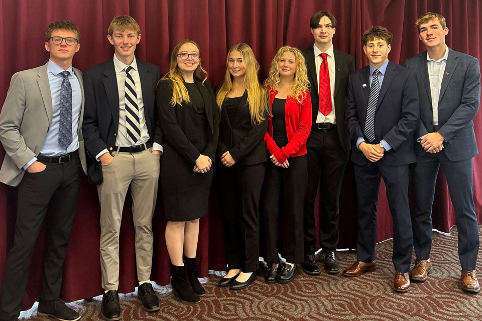 Members of the AMA e-board at their annual conference.