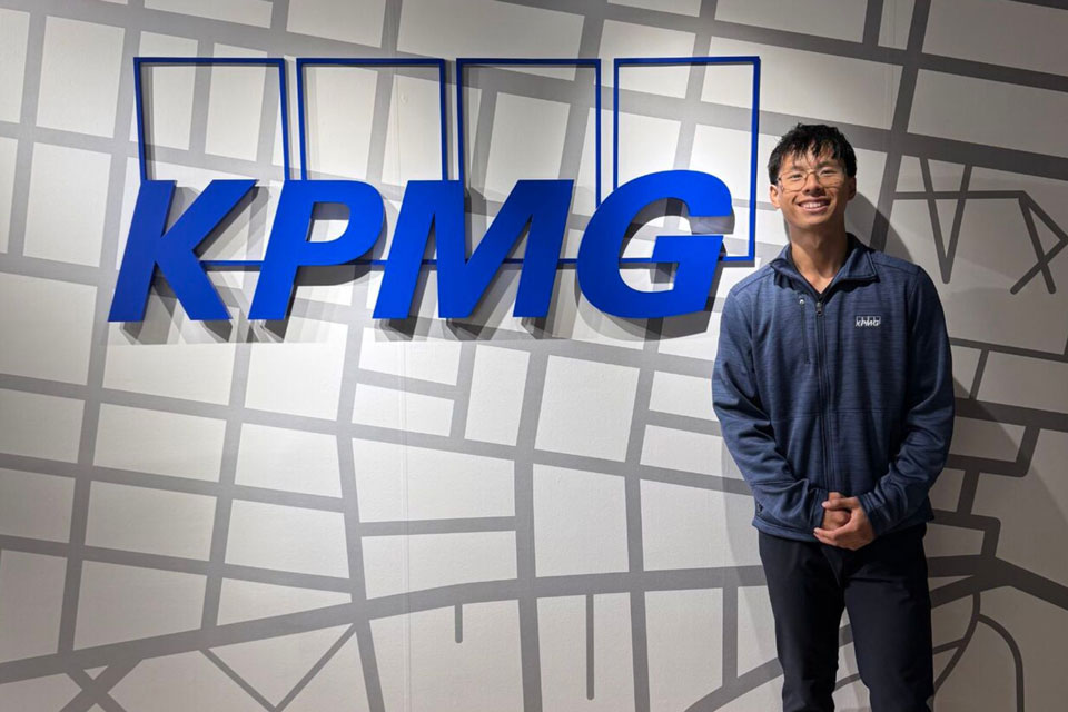 Jason Weng at the KPMG offices in Philadelphia.