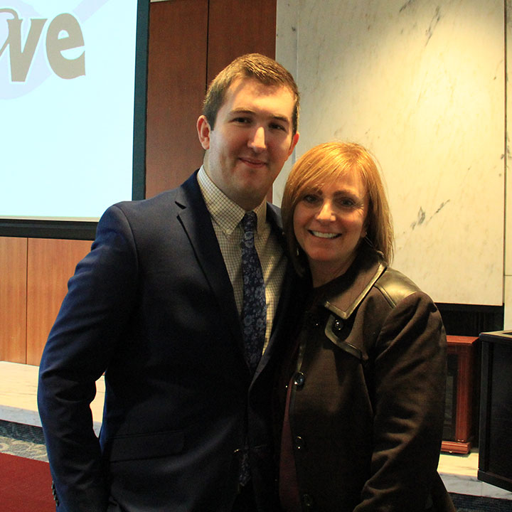 Kyle Link and his mom, AnneMarie, who is the Teddi 38 Honorary Chair.