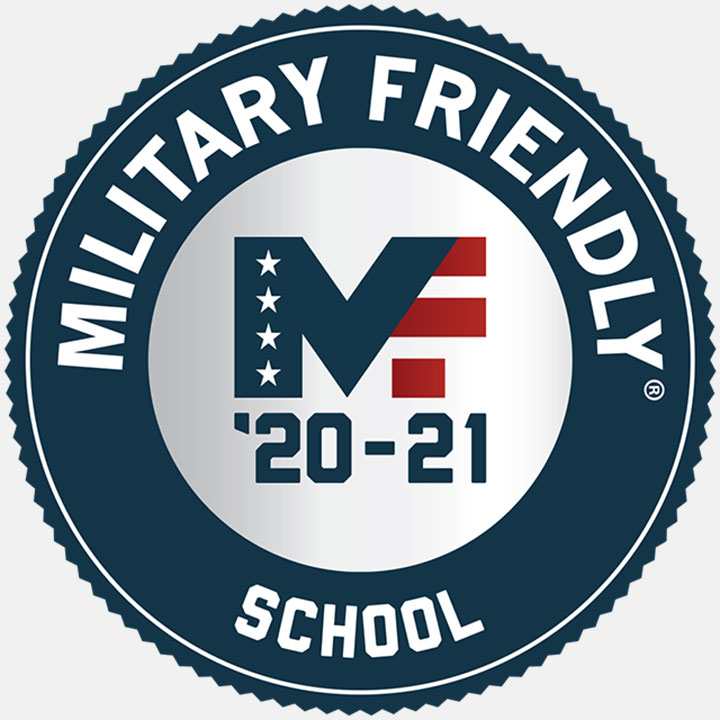 2020-21 Military Friendly® School badge.