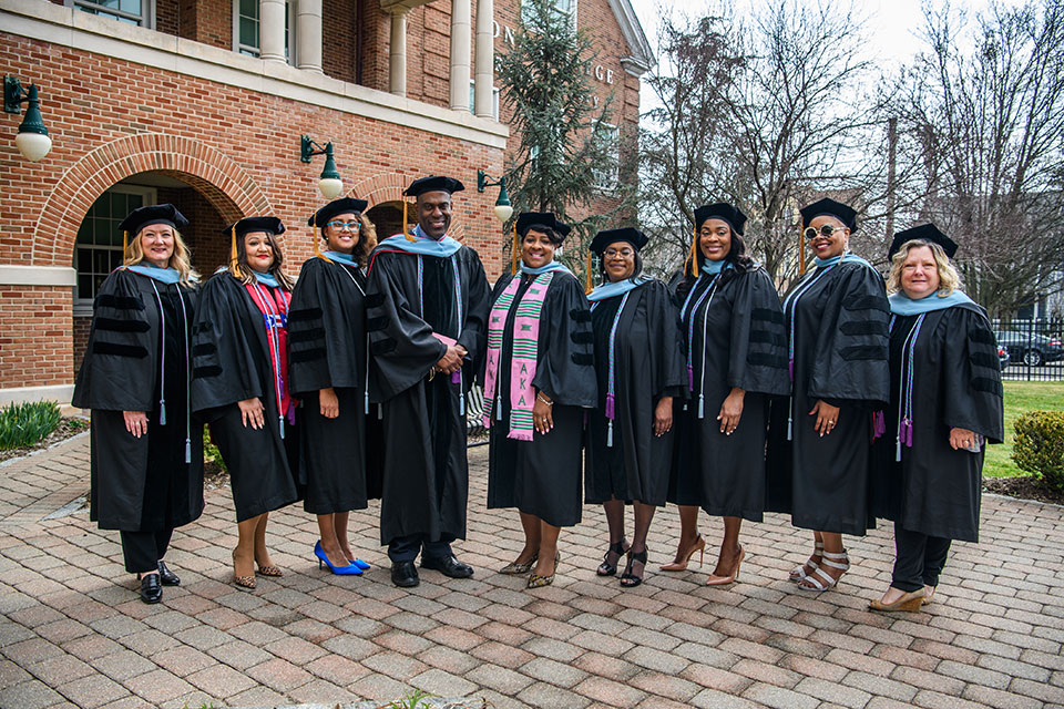 Graduates of the Ed.D. in Executive Leadership program at the extension site at Iona College.