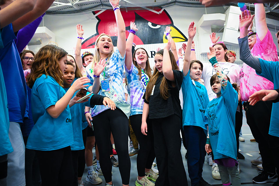 Students and campers at the 2023 Teddi Dance for Love.