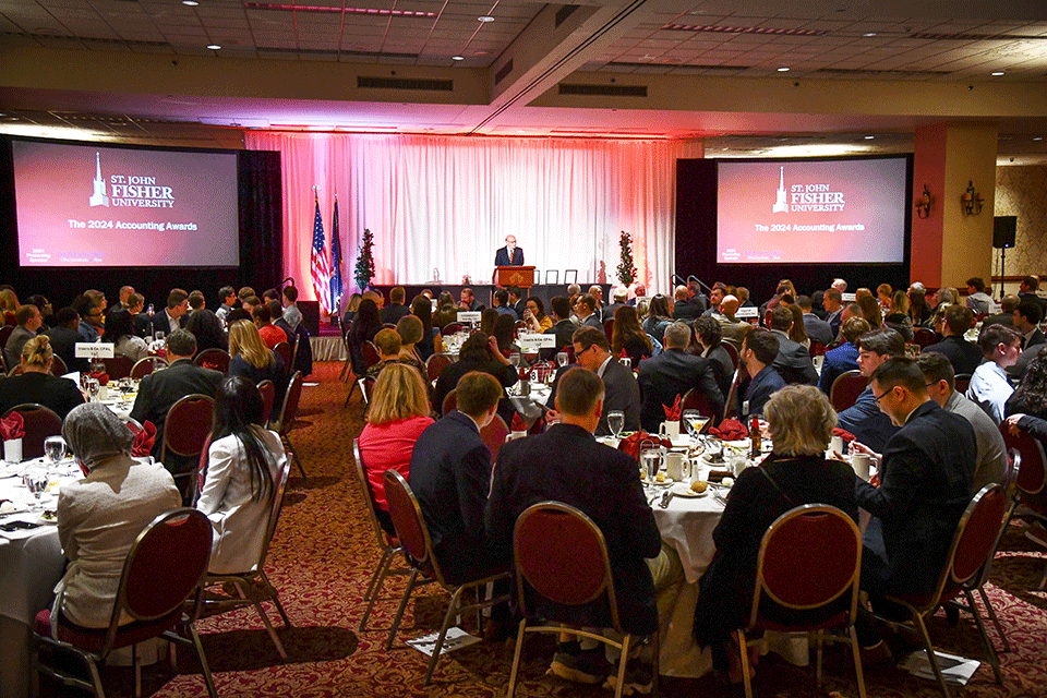 The crowd of attendees at the 2024 Accounting Awards.