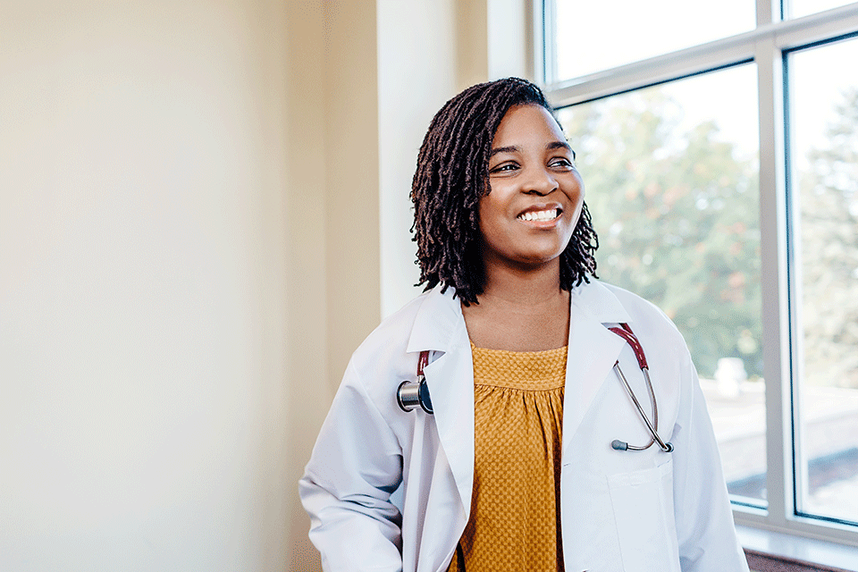 A graduate student in the Wegmans School of Nursing.