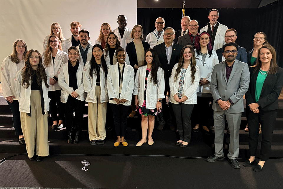 Students and faculty at the annual Pharmacy Advocacy Day in Albany, New York.