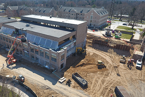 Lavery Library renovations.