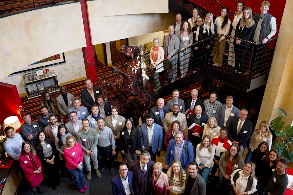 Attendees of the Family Business Forum at Dixon Schwabl.
