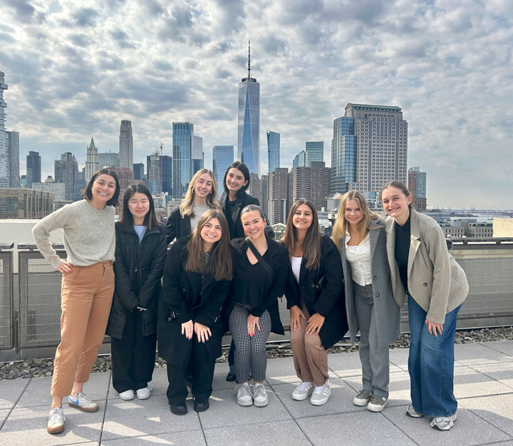 The PRIMA team with two members of Edelman at the company's global headquarters.