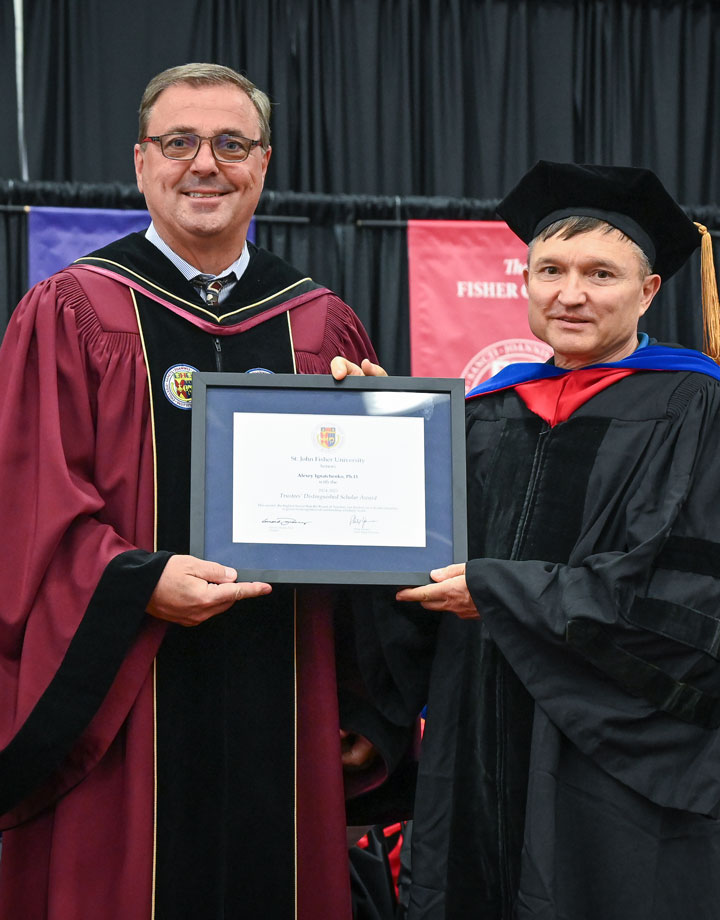 Board Chair Phil Yawman with Dr. Alexey Ignatchenko