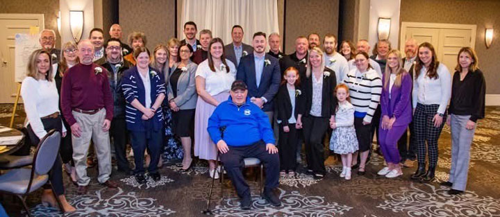 Attendees of the Morning of Gratitude with Camp founder Gary Mervis.