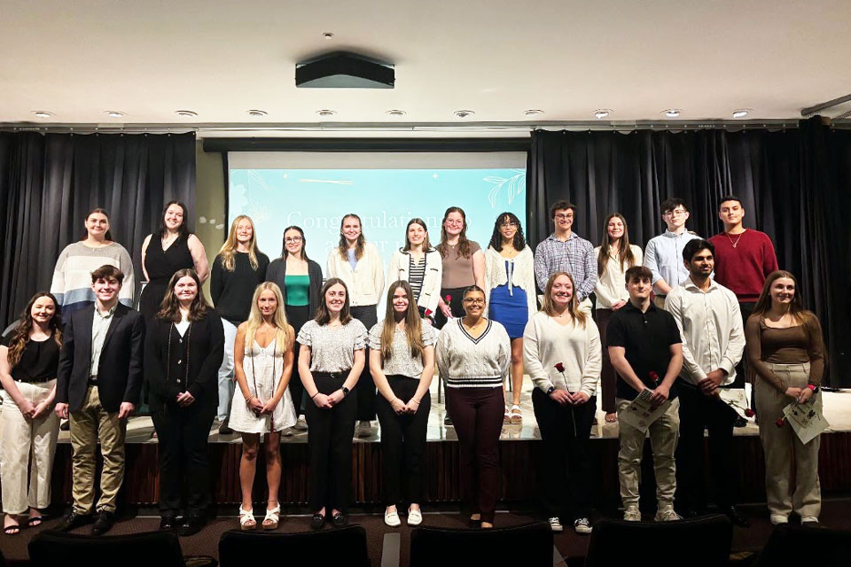 The 2025 TriBeta Inductees.