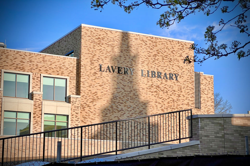 Exterior of Lavery Library
