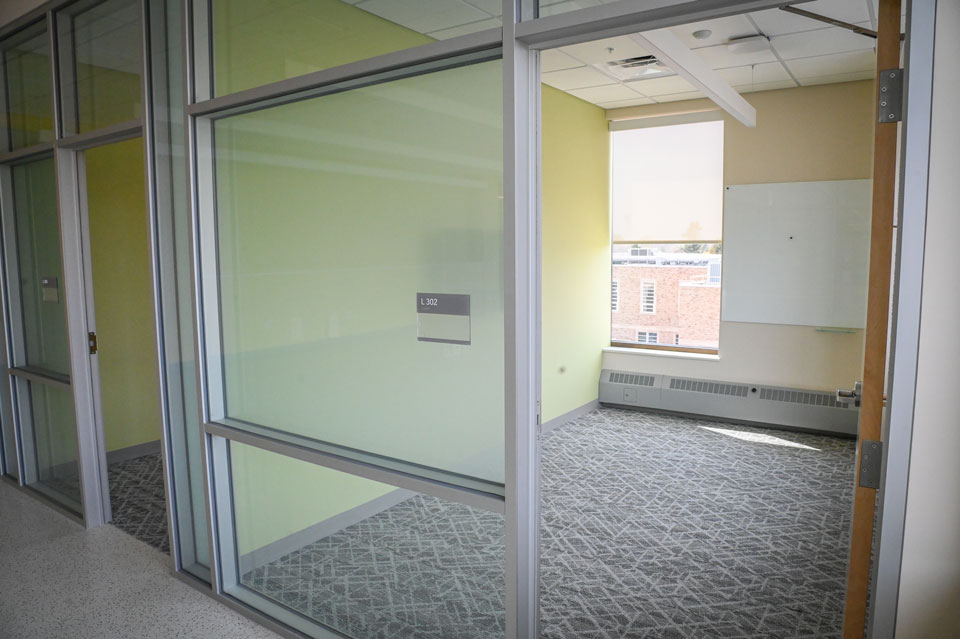 Office space of Lavery Library.