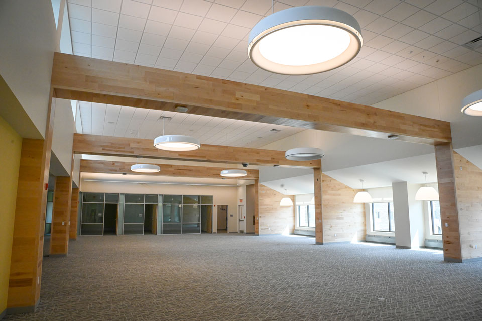 The interior of Lavery Library.