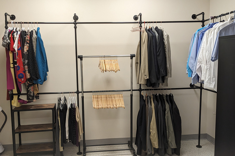 The Career Closet provides free professional attire for students at Fisher.