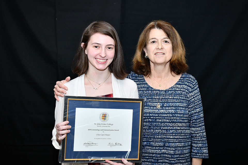 Chloe Hooper with Dr. Barb Rockell