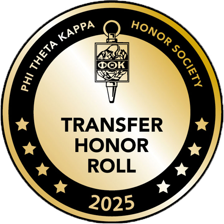 Badge: 2025 Phi Theta Kappa Honor Society Transfer Honor Roll