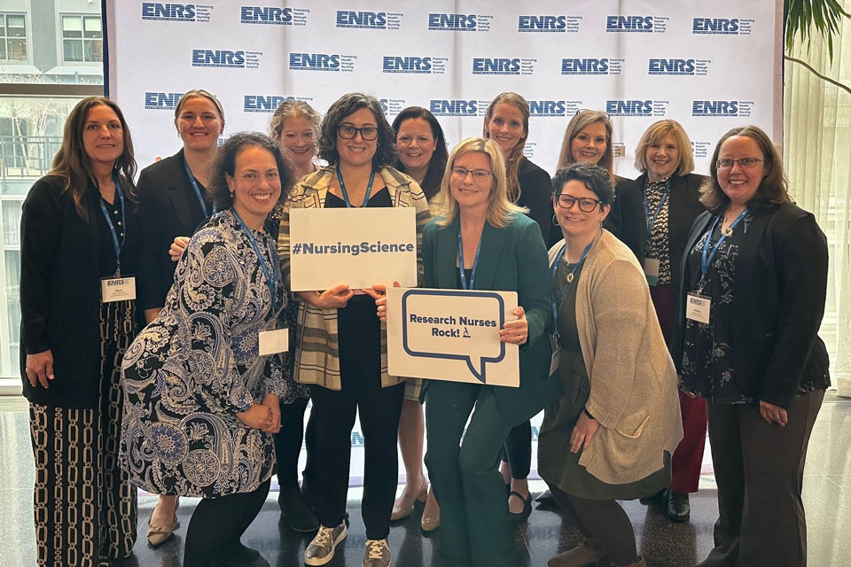 Members of the Wegmans School of Nursing at the nursing research conference.