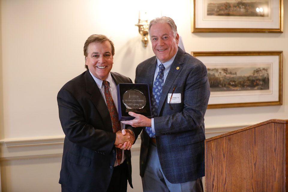 Bruce S. Bellwood and Randy White ’75