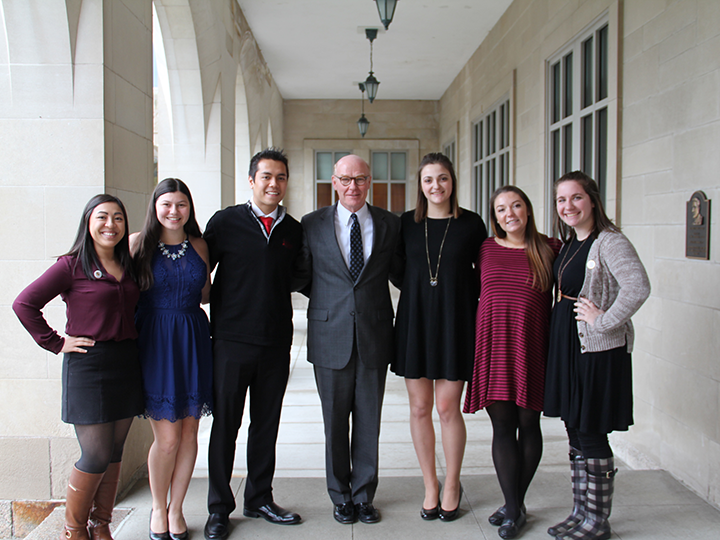 Students engaged in the Executive Internship Program at Fisher.