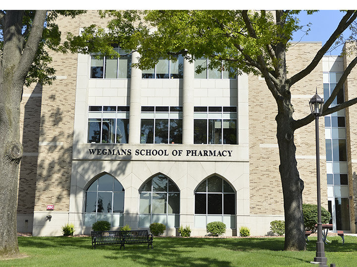 Wegmans School of Pharmacy building exterior.