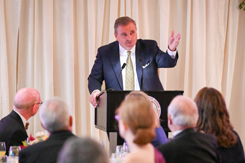 Board Chair Phil Yawman at the Fisher Forward event