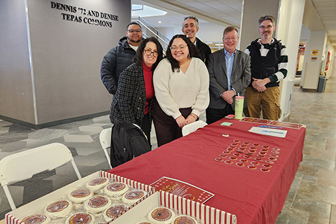 The First-Generation Committee tabling during the Spirit of Identity Week.