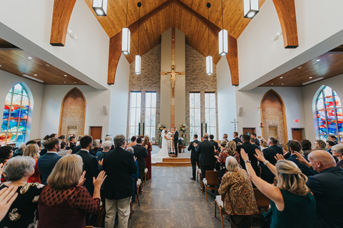 Wedding in the Hermance Family Chapel of St. Basil the Great.
