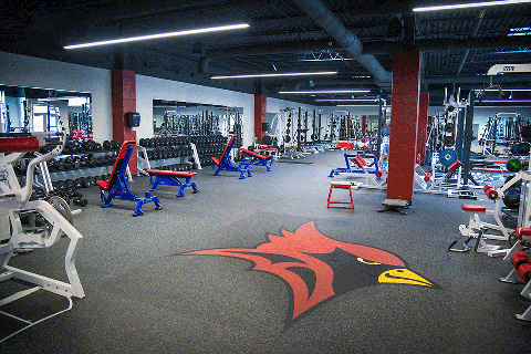 The Boyce Family Weight Room.