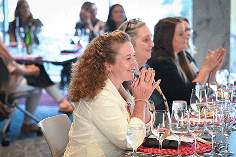 A group of women at a Women in Family Business Event.