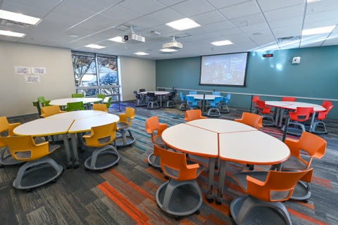 A photo of Basil 207 classroom when empty