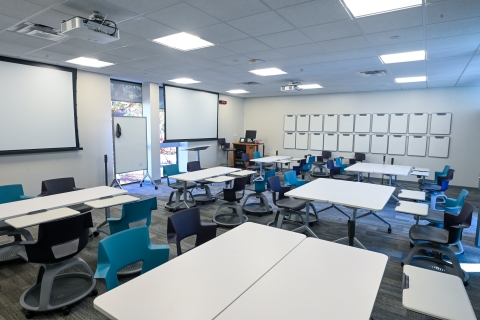 A photo of Basil 209 classroom when empty