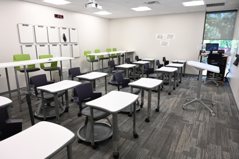 A photo of Basil 211 classroom when empty