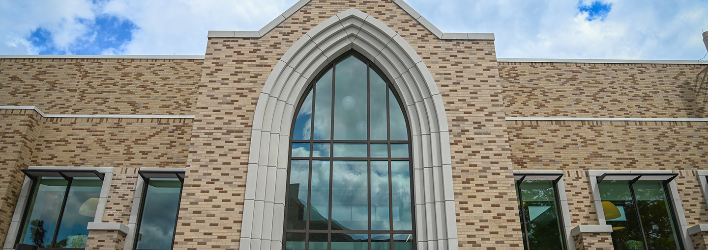 Lavery Library windows.
