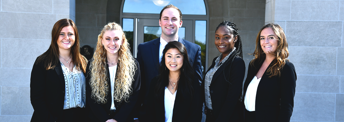 Students enrolled in the Executive Internship Program