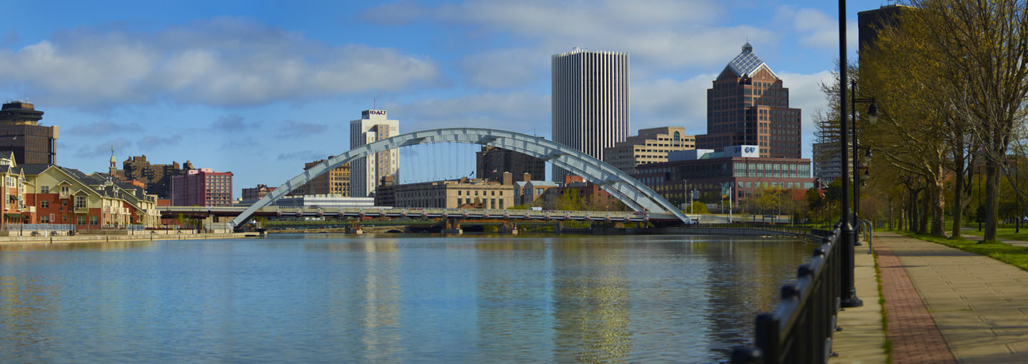 Rochester skyline.