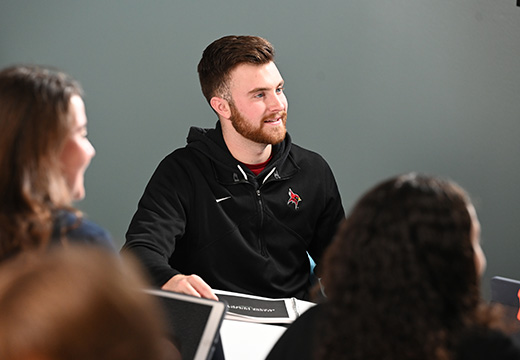 A student in a career exploration course.