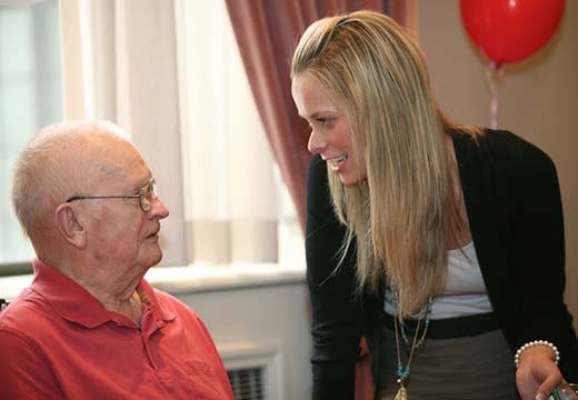 Student with elder