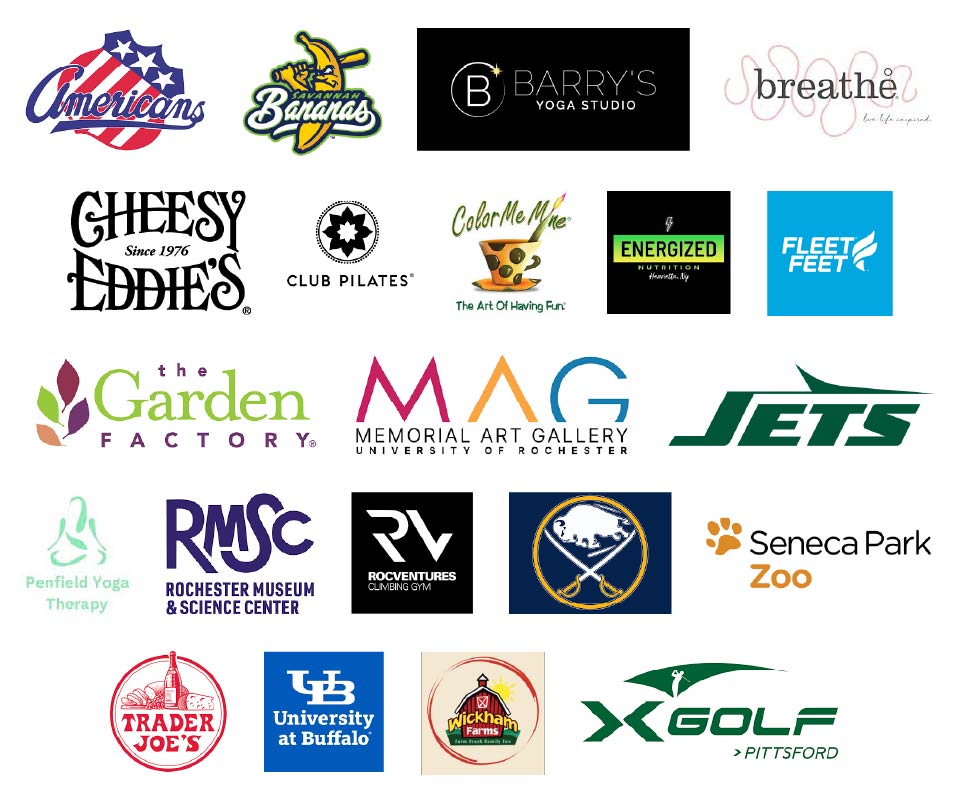 Several logos from Teddi Dance for Love In-Kind supporters..